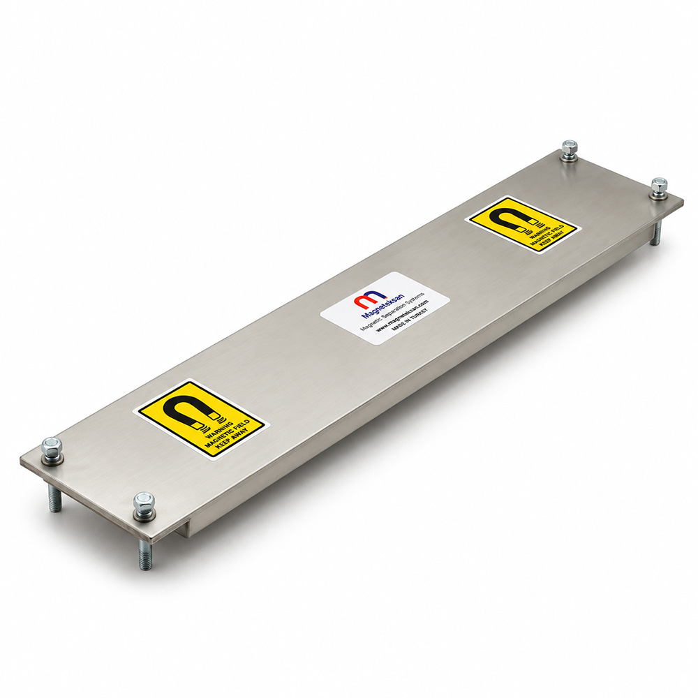 Neodymium Plate Magnet for Pulse Sorting Conveyor – 760x150x25 mm
