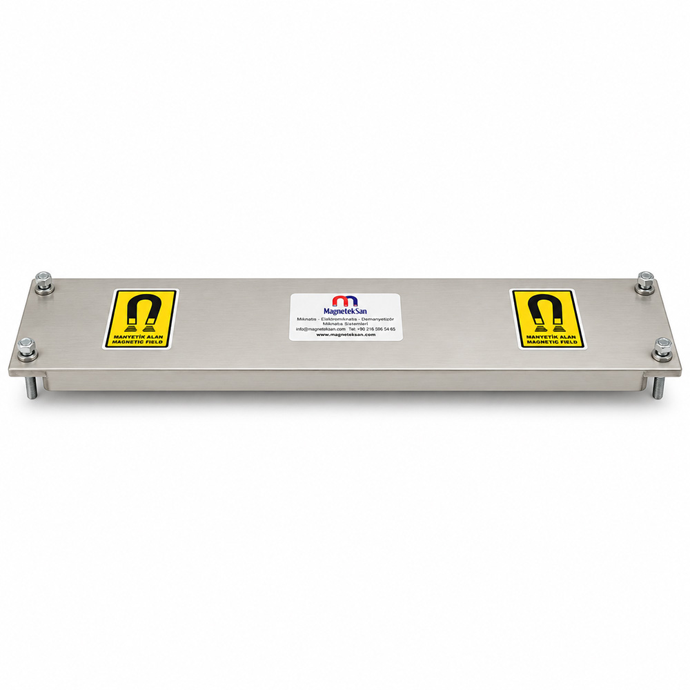 Neodymium Plate Magnet for Pulse Sorting Conveyor – 760x150x25 mm