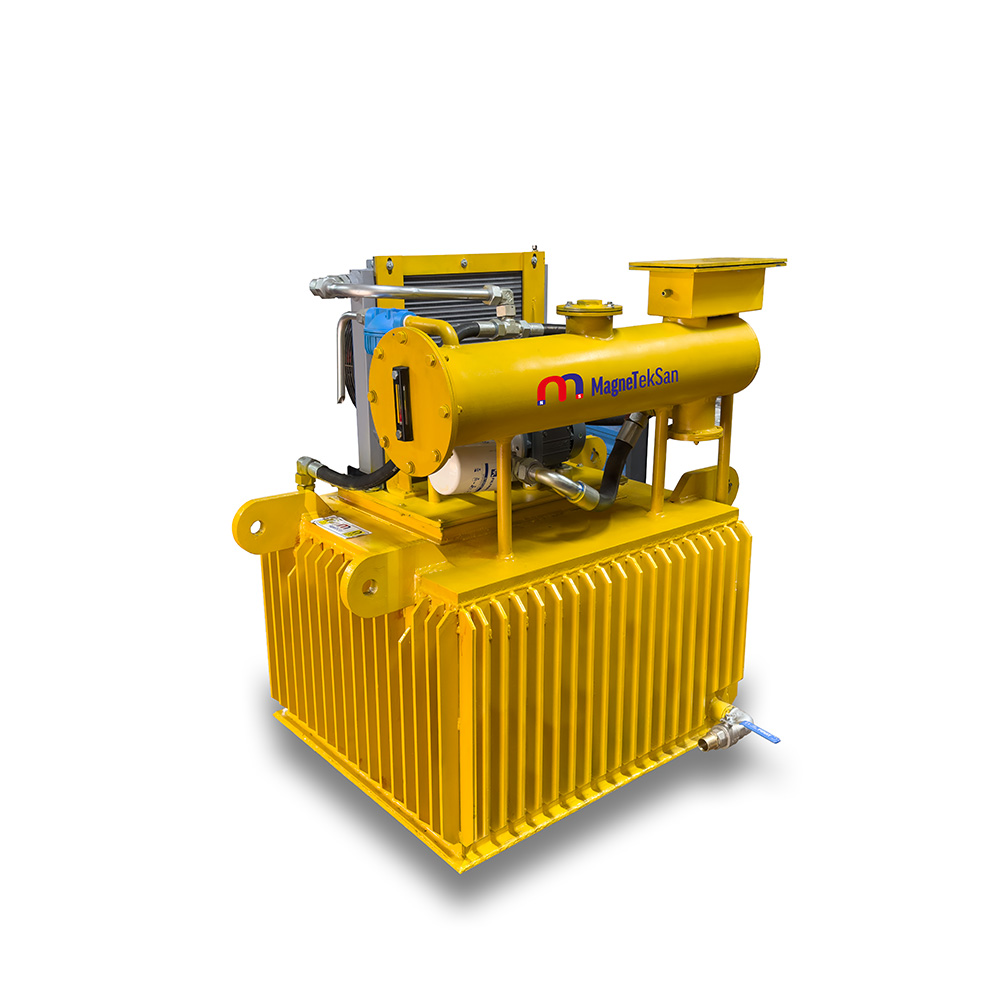 1100x1100x500 mm Oil-Cooled Electromagnetic Plate – 17 kW Heavy-Duty Metal Handling