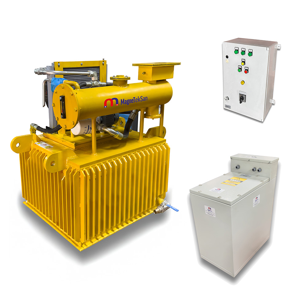 1100x1100x500 mm Oil-Cooled Electromagnetic Plate – 17 kW Heavy-Duty Metal Handling