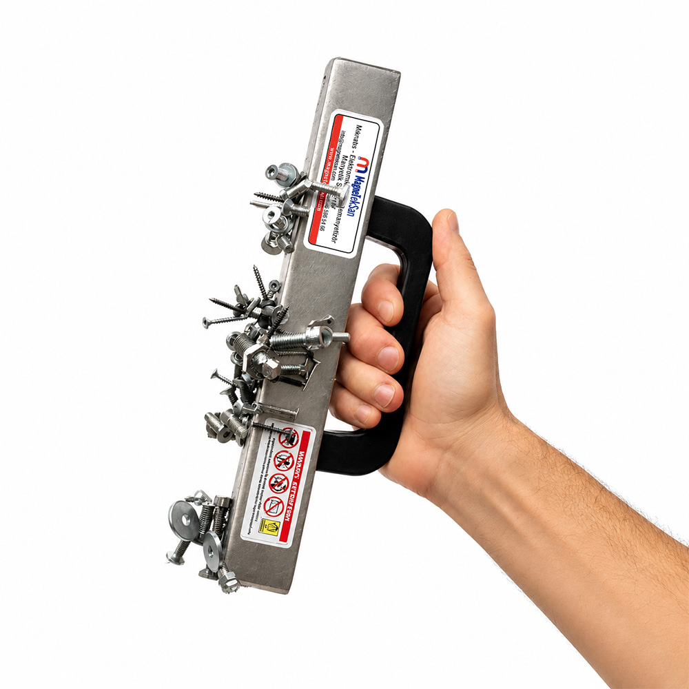 300x40x40 mm Neodymium Magnetic Sweeper – Construction Nail Collection