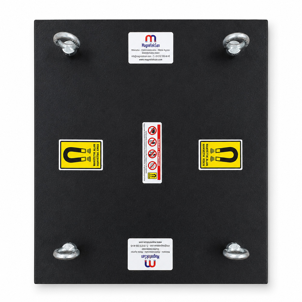 600x500x200 mm Ferrite Suspended Plate Magnet – Pallet Recycling Line