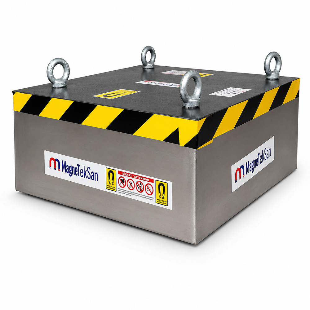 600x500x200 mm Ferrite Suspended Plate Magnet – Pallet Recycling Line