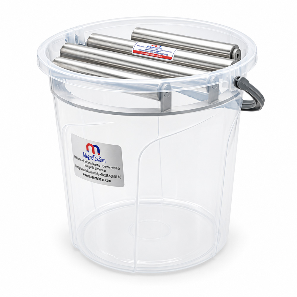 Bucket Magnetic Grid for Pulses Before Packaging – Ø300 mm Ø32x4 N35 Neodymium 10,000 Gauss