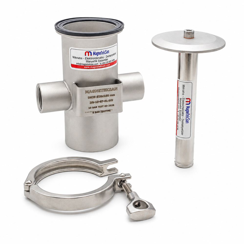 DN25 Neodymium Magnetic Filter for Tahini Production Lines