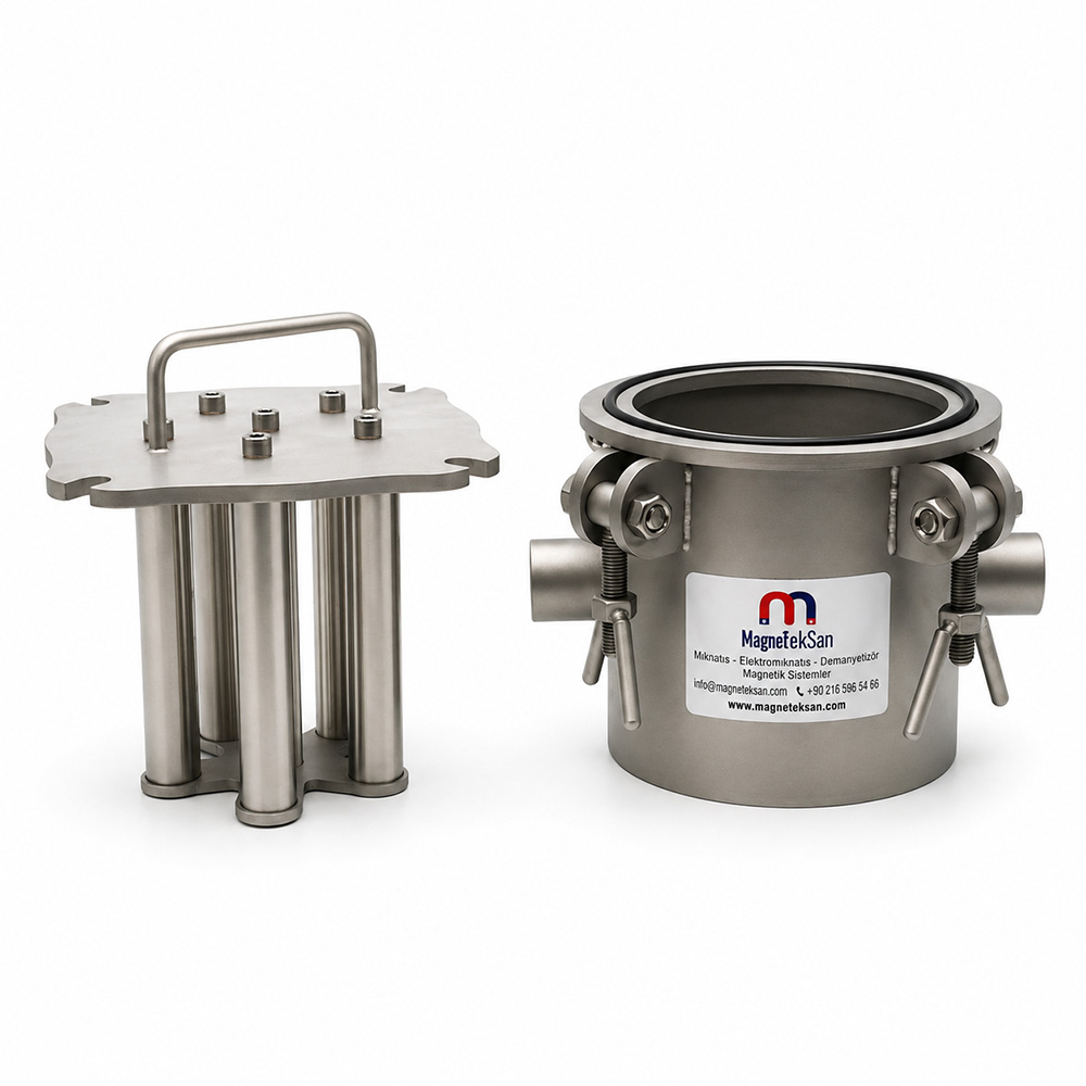 DN25 – 6-Rod Neodymium Magnetic Filter – Water-Based Printing Ink