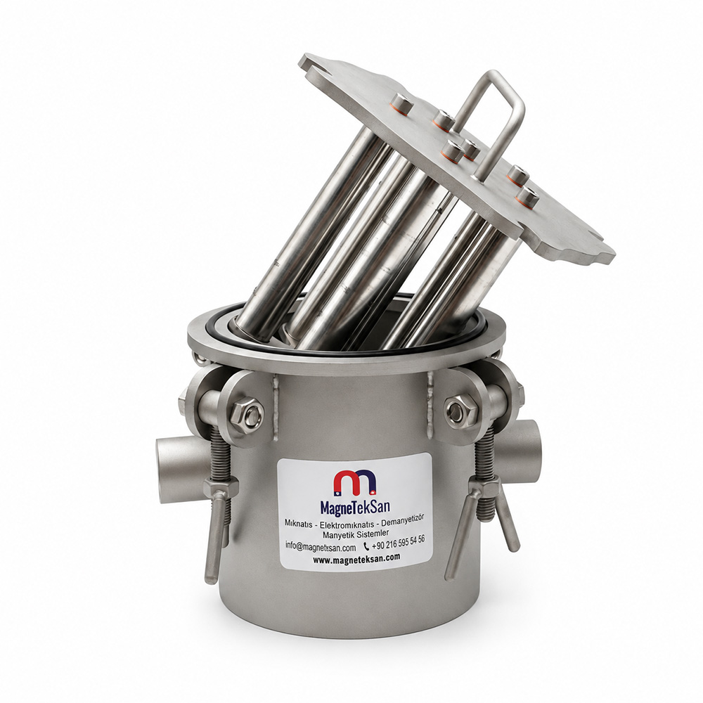 DN25 – 6-Rod Neodymium Magnetic Filter – Water-Based Printing Ink