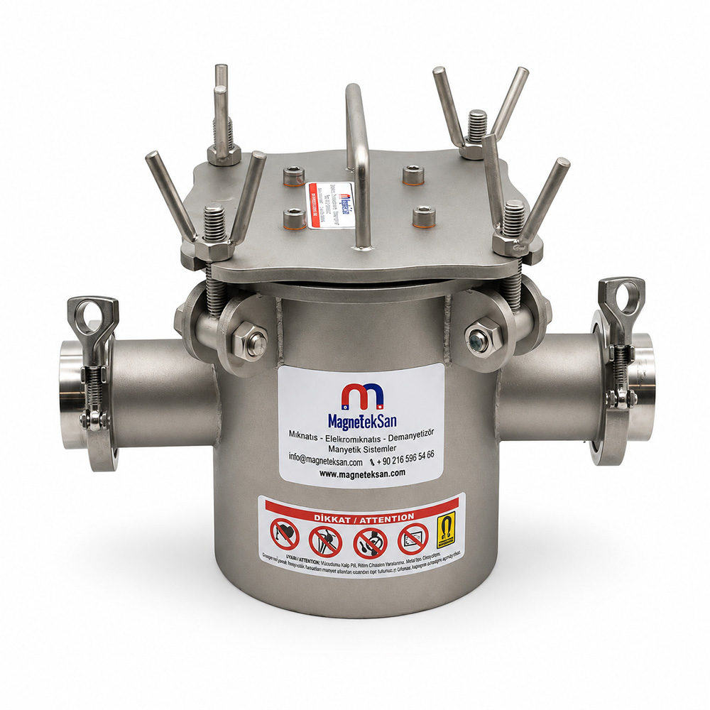 DN50 Ø32x190 mm Neodymium Magnetic Filter – Biodiesel Production Line