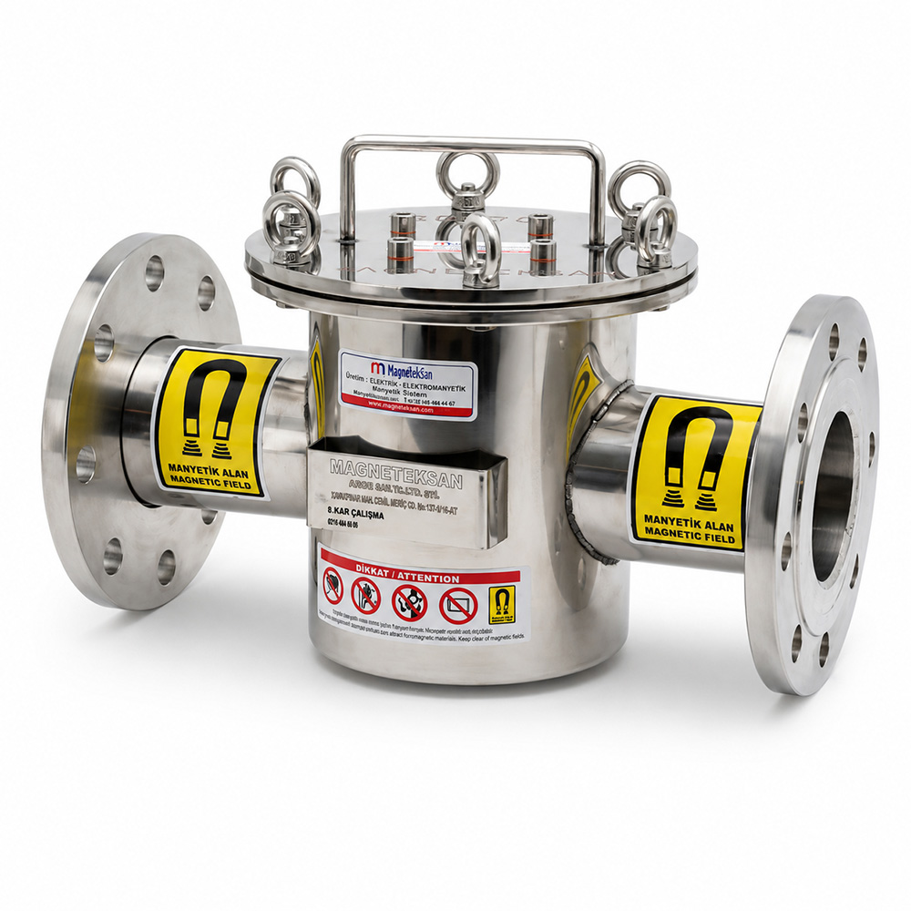 DN80 Ø25x190 mm Neodymium Magnetic Filter – For Liquid Chicken Broth Production Lines
