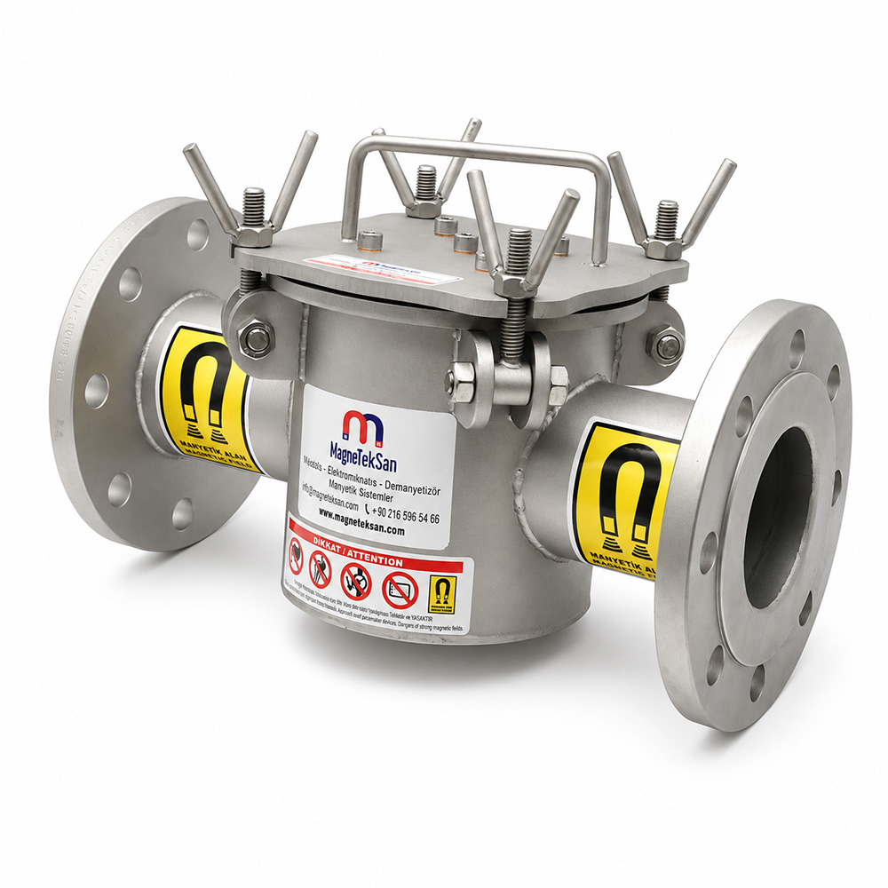 DN80 – 5-Rod Neodymium Magnetic Filter – Water-Based Adhesives