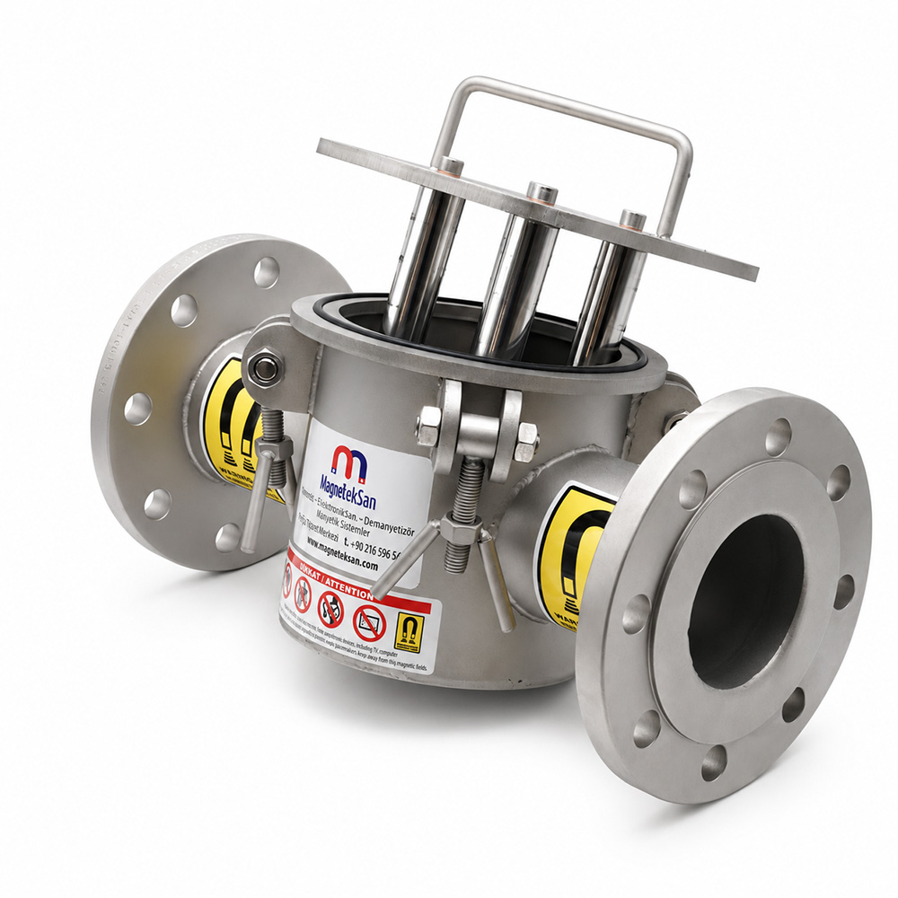 DN80 – 5-Rod Neodymium Magnetic Filter – Water-Based Adhesives