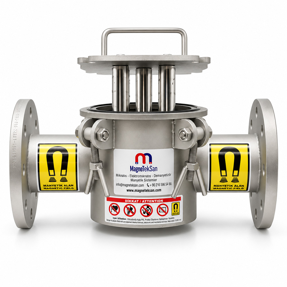 DN80 – 5-Rod Neodymium Magnetic Filter – Water-Based Adhesives