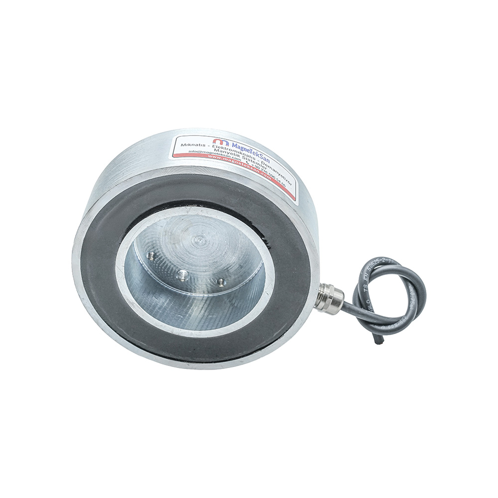 Ø140xØ80x45 mm Ring Electromagnet 24V DC – Metal Lid Handling