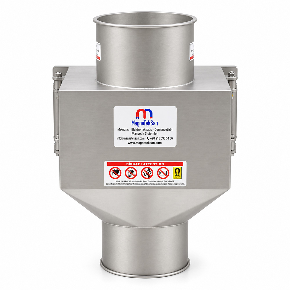 Ø150 mm Round Inlet Drawer Magnet – Dry Yeast Packaging Line