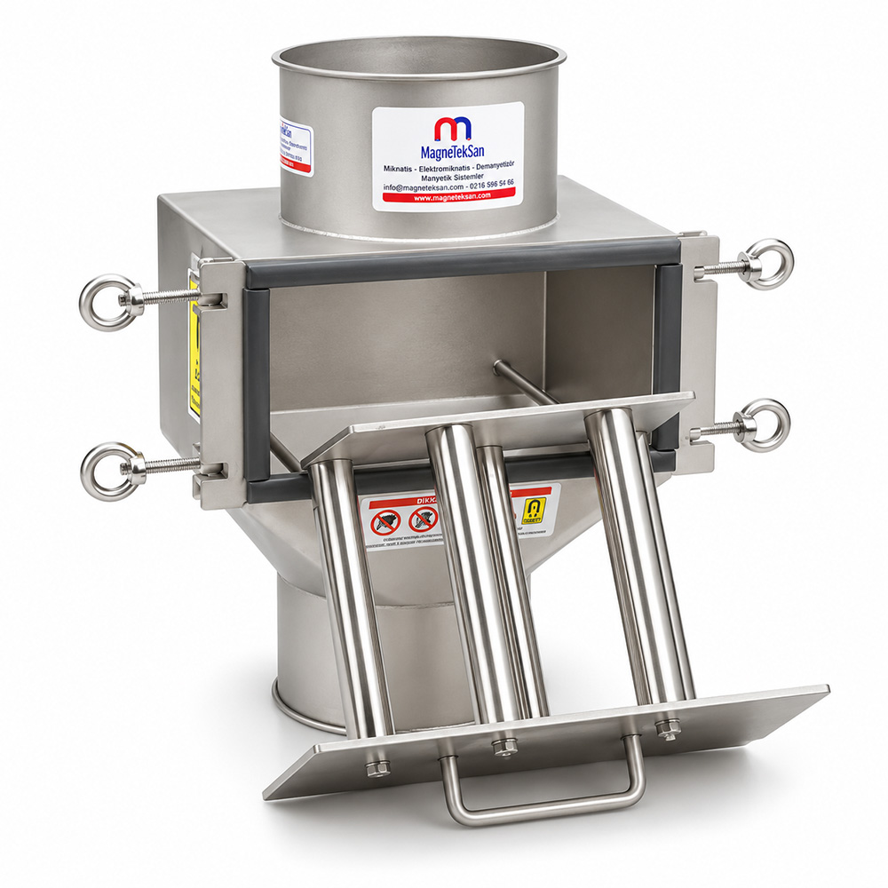 Ø150 mm Round Inlet Drawer Magnet – Dry Yeast Packaging Line