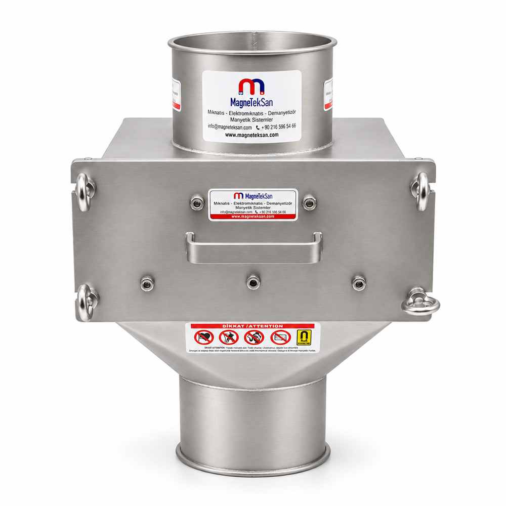 Ø150 mm Round Inlet Drawer Magnet – Dry Yeast Packaging Line