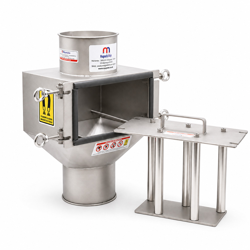 Ø150 mm Round Inlet Drawer Magnet – Dry Yeast Packaging Line