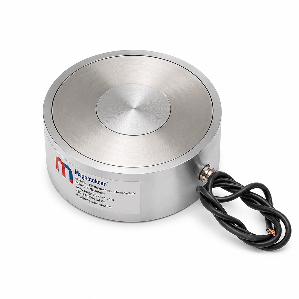 Ø200x80 mm 48V DC 225W Press Line Sheet Transfer Electromagnet (2)