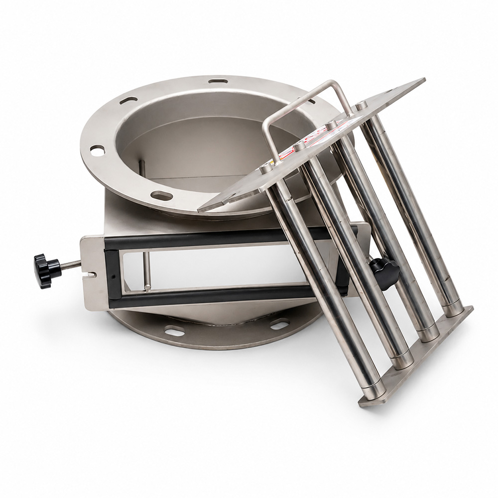 Ø250 mm Neodymium Drawer Magnetic Separator – For Flour Silo Inlet Lines