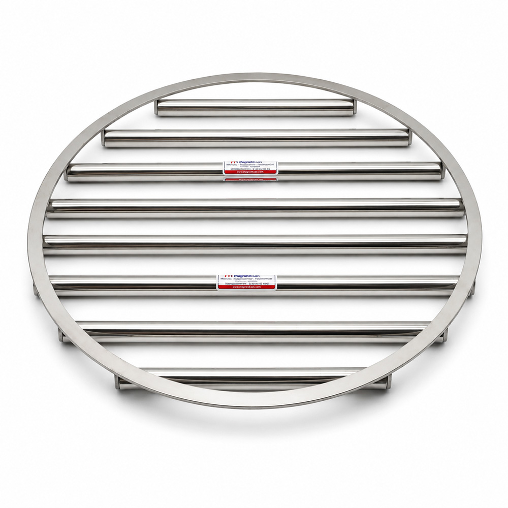 Ø650 mm Round Grid Magnet – Plastic Big Bag Filling Line – N35 Neodymium 1 Tesla