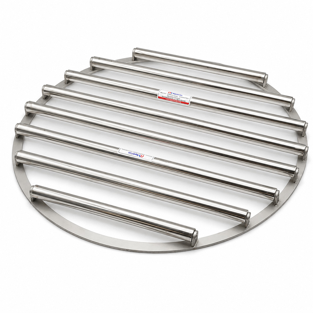 Ø650 mm Round Grid Magnet – Plastic Big Bag Filling Line – N35 Neodymium 1 Tesla