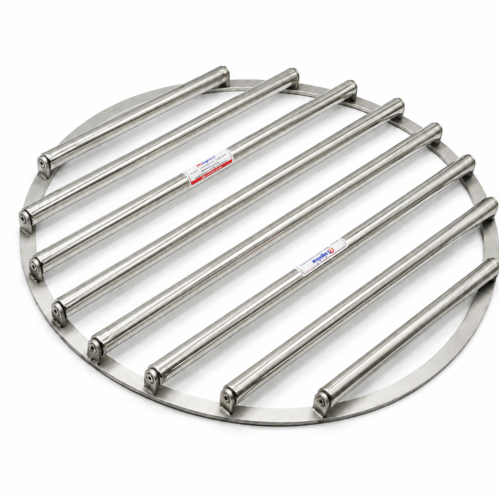 Ø650 mm Round Grid Magnet – Plastic Big Bag Filling Line – N35 Neodymium 1 Tesla