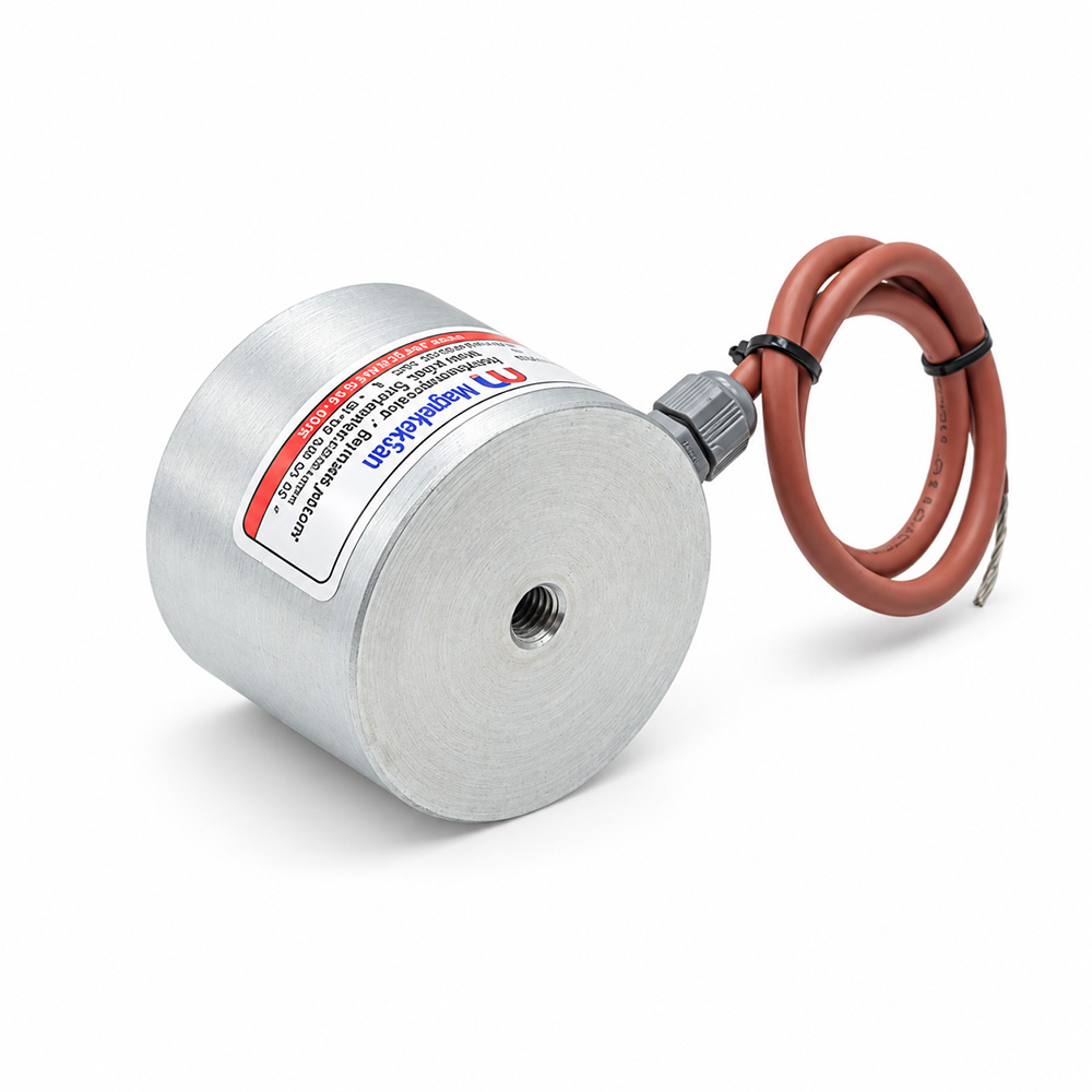 Robotic Welding Cell Sheet Metal Feeding Electromagnet – Ø80x60 mm 100V DC 29W