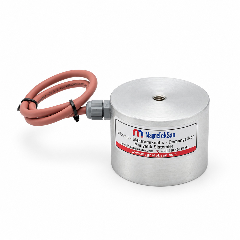 Robotic Welding Cell Sheet Metal Feeding Electromagnet – Ø80x60 mm 100V DC 29W